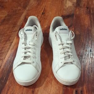 Adidas Classic White Lace-Up Sneakers